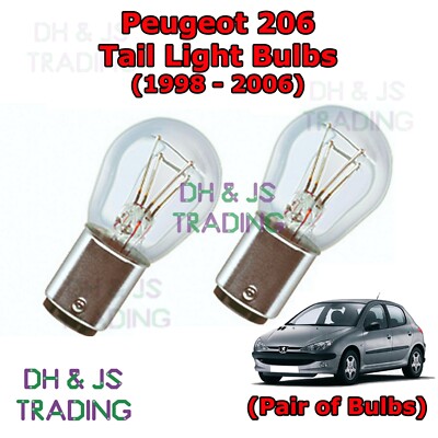 peugeot 206 number plate bulb