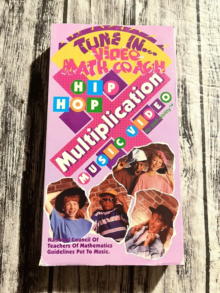 Hip Hop Multiplication Music Video Learn Math By  VHS RARE W/ Lyrics Tested - Image 2 of 4