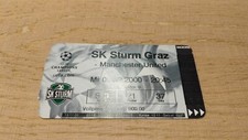 Ticket 2000 Sturm Graz vs. Manchester United Champions League  33960