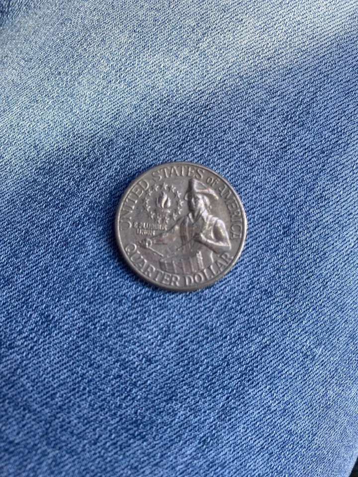 1776-1976 D US Bicentennial Quarter, Rare filled Mint Mark Regular - Image 2 of 2