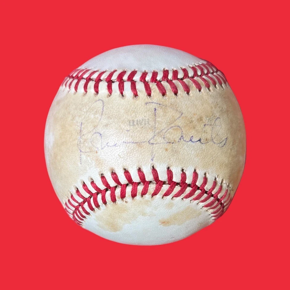 3 Robin Roberts Phillies Items incl Personal Award Plaque Signed Baseball Photo - Image 3 of 4