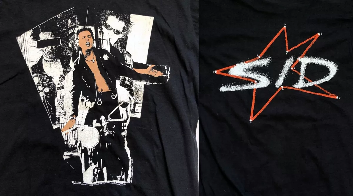 SID VICIOUS 80's VINTAGE T-SHIRT Sex Pistols PUNK ROCK Star