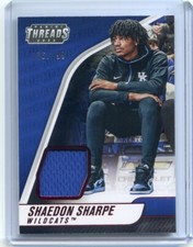 2022-23 Chronicles Draft Picks SHAEDON SHARPE RC Threads Jersey Relic RED /199