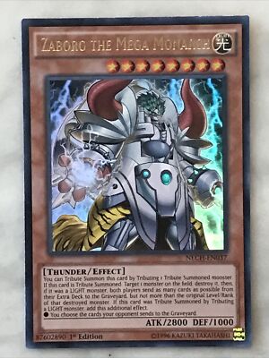 yugioh new monarch cards Yu-Gi-Oh! “ZABORG THE MEGA MONARCH” Ultra Rare 1st Ed NECH-EN037 Ex-NM