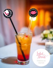 PERSONALISED Hen Do Night Party L-Plate or Lips Cocktail Stirrers Swizzle 12 Pcs