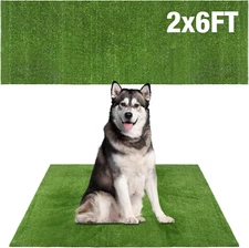 Grass Pad for Dog Large Size 2Ftx6Ft Dog Potty Training Turf Indoor Outdoor Pets