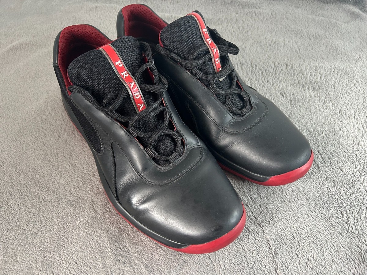 PRADA Americas Leather Shoes Sneakers Men's Prada Size