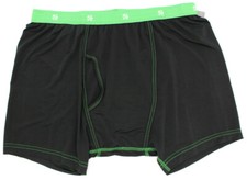 Stacy Adams Mens Green and Black Moisture Wicking Boxer Briefs Underwear Size M