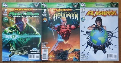 3 COMICS GREEN LANTERN FLASHPOINT N° 1 DC  2011 - Photo 1/2