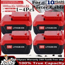 3.0/6.0Ah For Porter Cable 18 Volt Li-ion 18V Max Battery PC18BLX PC18B PC18BL