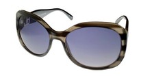 Ellen Tracy Womens Sunglass ET 527 3 Plastic Square Crystal Black