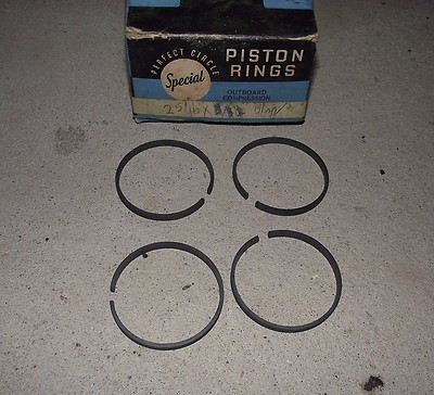 BH1C2943-1 NOS 4 Vintage Piston Compression Rings 2 5/16 X 5/32 