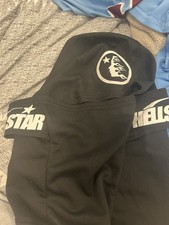 hellstar Black ski mask Athletic Star Flame Logo Regular Fit