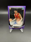 2025-26 Bowman Basketball Yang Hansen True Purple Refractor Rookie Auto /250