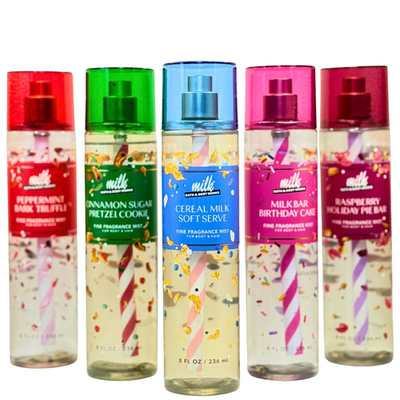 Bath&body works フレグランスミスト MILK BAR 5種 Bath & Body Works Milk Bar Collection 5pc All Fine Fragrance Mists