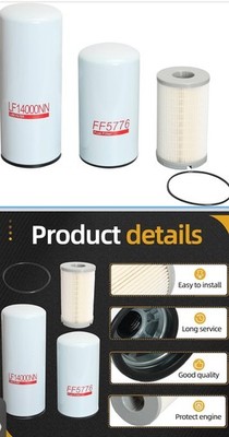 Fuel & Oil Fliter Change Kit For Cummins ISX15 LF14000NN FF5776 FS19765 New