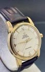 VINTAGE 1956 OMEGA AUTOMATIC SEAMASTER 14K Gold Capped BIG LUG WATCH SERVICE 501