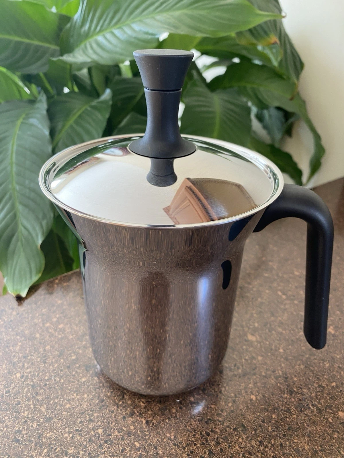 Alessi MAMI Stephano Giovannoni Stainless French Press Coffee Maker Italy