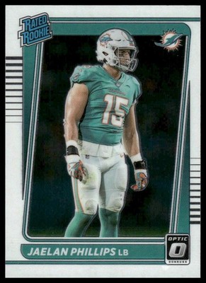 2021 Donruss Optic #254 Jaelan Phillips RC Rookie Miami Dolphins