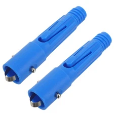 2 Pcs Telescopic Rod Joint Extension Pole End Adapters Broom Handle Connector