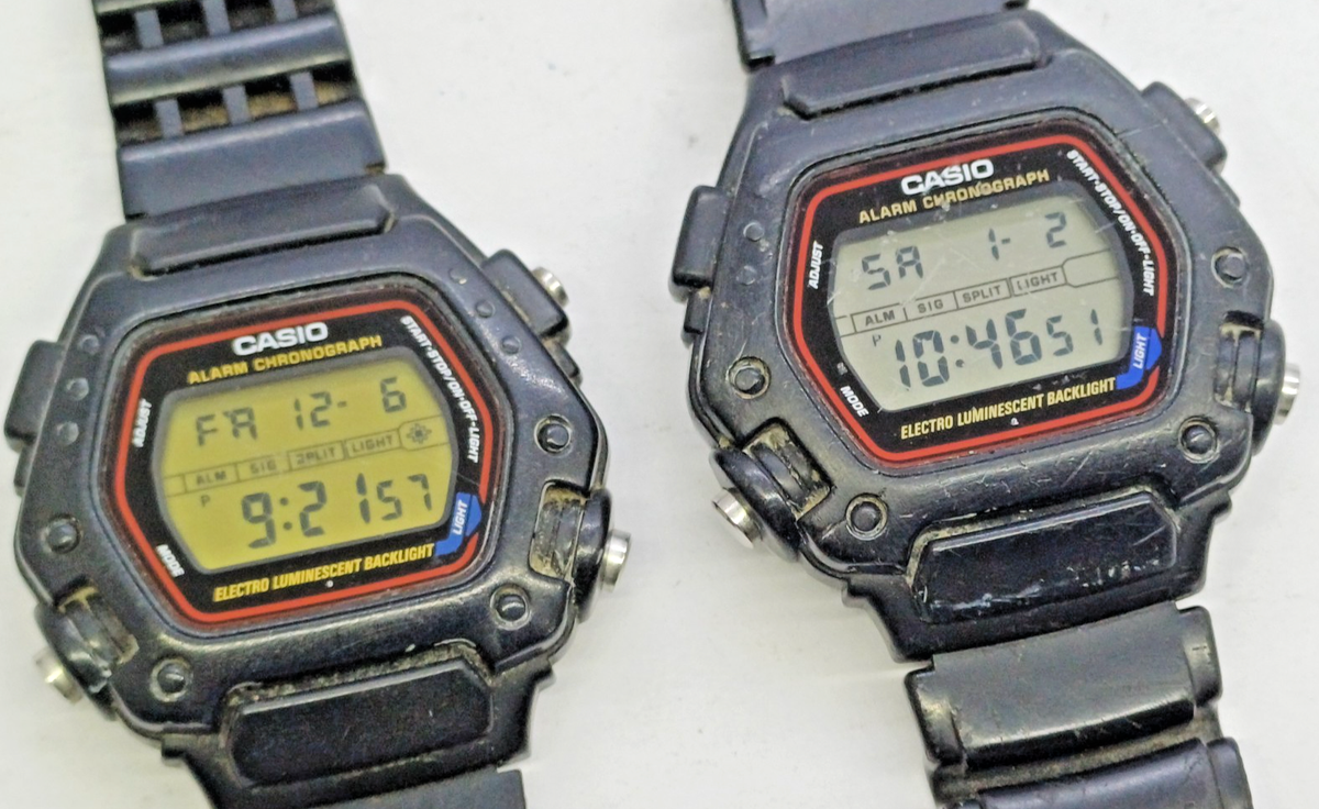 LOT 2 CASIO 3231-1189 DW.290 WATCH CHRONO TOM CRUISE MISSION