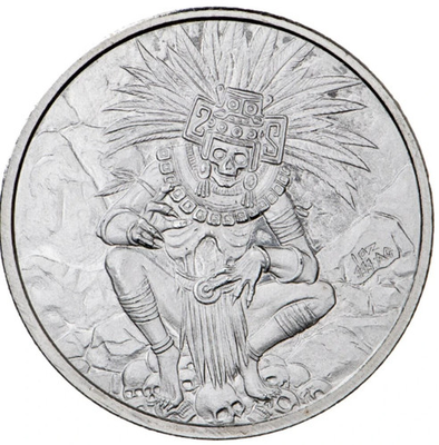 #ad #ad Aztec God of Death Mictlantecuhtli 1 oz .999 Fine Silver Round $48.00