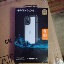 Body Glove Tidal Waterproof Phone Case for iPhone 15 - Black/Clear NEW