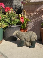 Cute Sheep In Wellies Concrete Garden Ornament