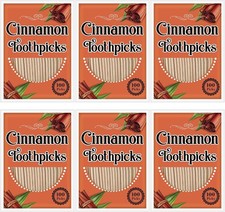 600 Picks Cinnamon Flavored Toothpicks Bulk Cinnamon Toothpicks for Adults Oral