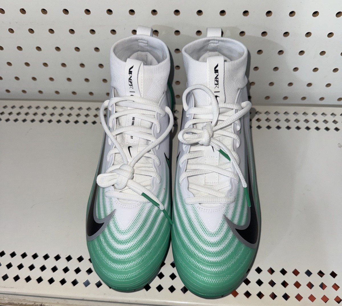 Nike Air Zoom Vapor Pro 1 Size 8 Football Soccer Green White New 2025 Men\'s‎ Nike Air Zoom Vapor Pro 1 Mens Football Cleats Size 8 White  main image 4