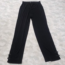 Chico's Travelers Pants Womens 1 Black Pull On Slanky