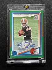 2025 Panini Donruss - Rated Rookie Shedeur Sanders #306 Green Auto (AU, RC)