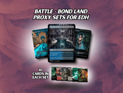 Battle-Bond Dual Lands - Custom Card Bundle - Image 1 of 4