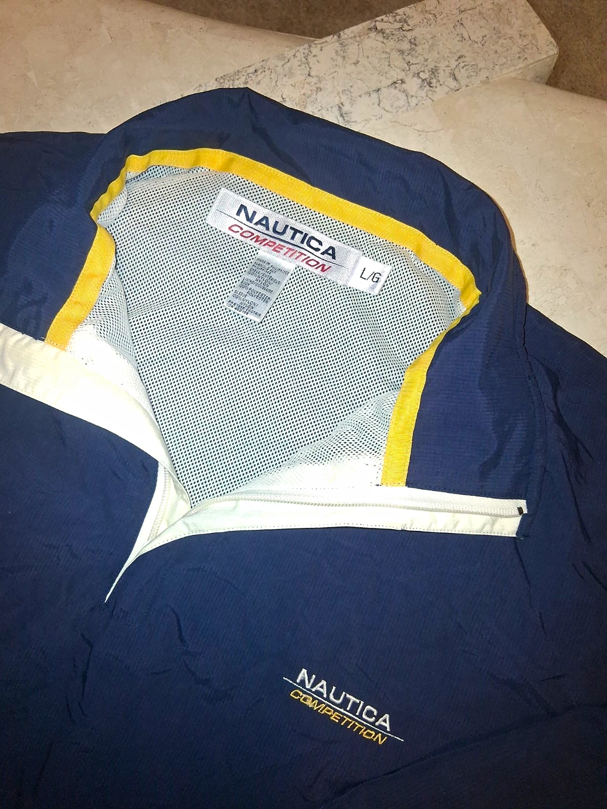 Vintage 90s Nautica Competition Pullover Windbreaker Jacket - Size Large ⛵️ image 1