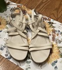 Teva Avatina Sandals Leather Crossover Cream Double Ankle Strap Women’s 9.5 — photo 1