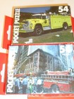 Lot of 6 Fink 54 Piece Pocket Puzzle Made USA  5" X 7" Fire Trucks Ambulance — photo 4
