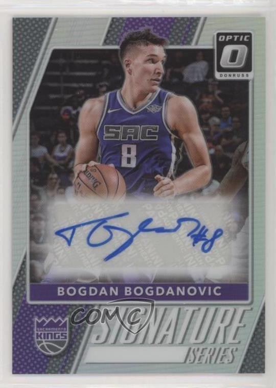 2017 Panini Donruss Optic Signature Series Holo Prizm Bogdan Bogdanovic Auto fm0
