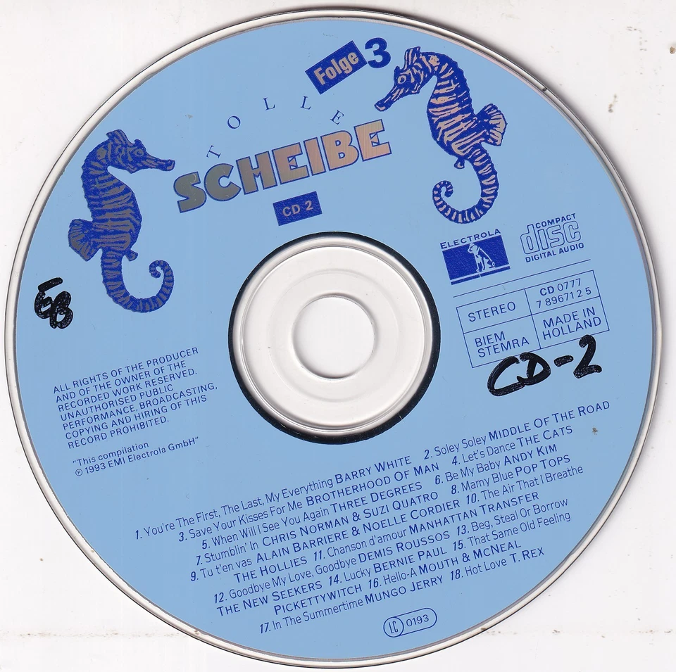 -2224- Tolle Scheibe - Hits der 70er - Folge 3 - Do-CD- nahezu neuwertig - Bild 4 von 4