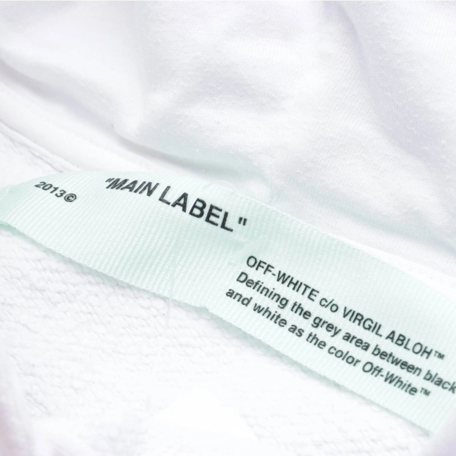 Felpa con cappuccio Off White bianca M