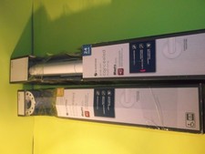 2 WHITE GRAB BARS STAINLESS STEEL HIDDEN MOUNTING 18 AND 24 INCH GLACIER BAY
