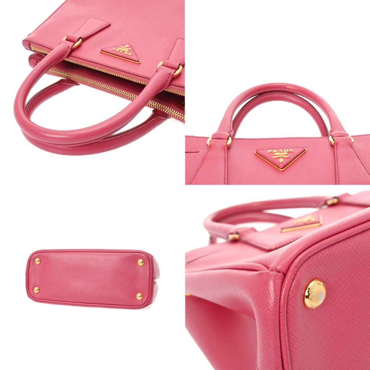 PRADA 2WAY Safiano leather pink Women Handbag thumbnail 3