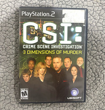 Ubisoft CSI: 3 Dimensions of Murder PS2 M 2006 NTSC-U/C Manual Included