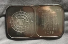 Vintage 1975 Rosario Dominican Republic Silver Bar -1 oz Silver Tomb of Columbus