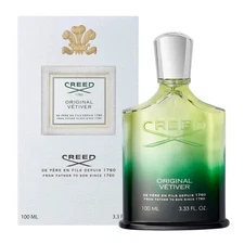Creed Original Vetiver  3.3 oz Eau De Parfum Deluxe New In Box Made in France