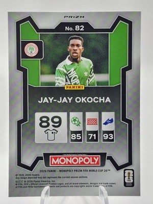 2026 Panini Prizm Monopoly FIFA World Cup Jay-Jay Okocha #82
