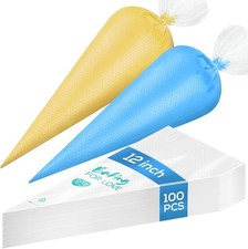 100PCS 12 Inch Disposable Anti Burst Thick Piping Bags  Pastry Bags,Cake Cookie
