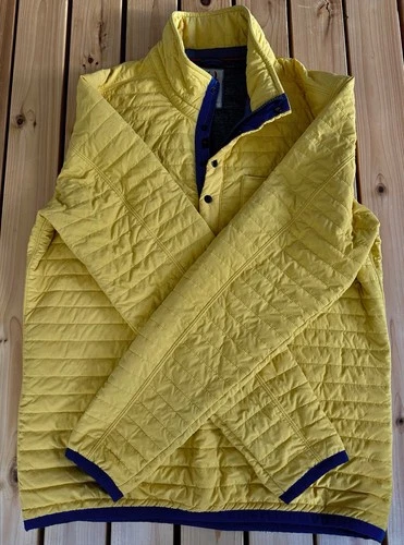 Relwen Windzip Popover Jacket Bright Yellow Men’s Medium image 4
