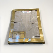 Vintage St Michael Pyjamas Mens Size L Brown Cotton 80s New UK Made Prop