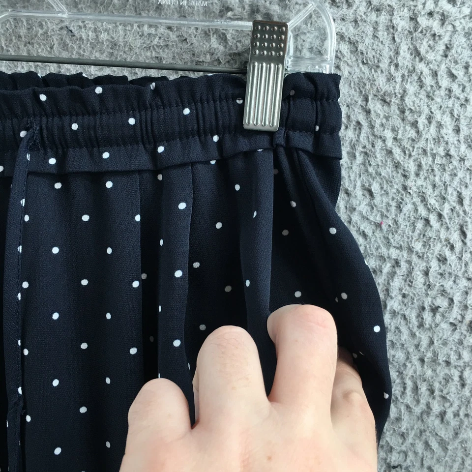 Pantalón corto Zara básico para mujer S (real 29x26,5) azul lunares informal Foto 4 de 4