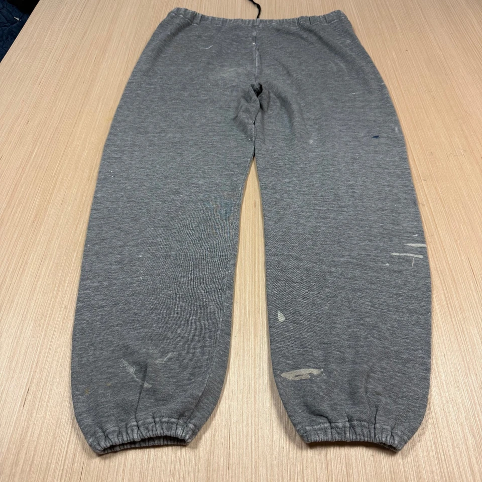 Pantalones deportivos vintage Jerzees Russell Athletic Rayón Tri mezcla pintura trillada XL Foto 3 de 4